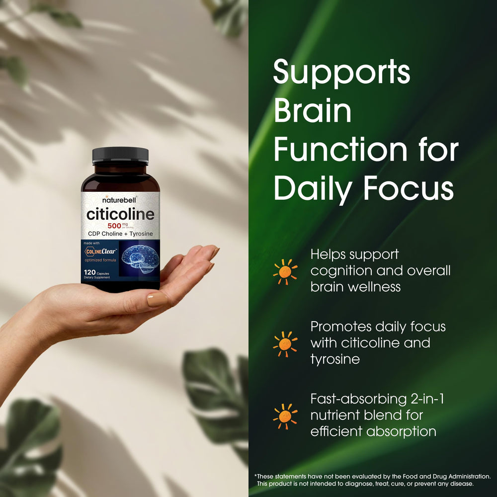 NatureBell capsules pouring into hand demonstrates easy daily dosing.