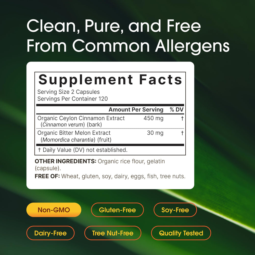 NatureBell cinnamon bark extract label detail and authenticity seal.