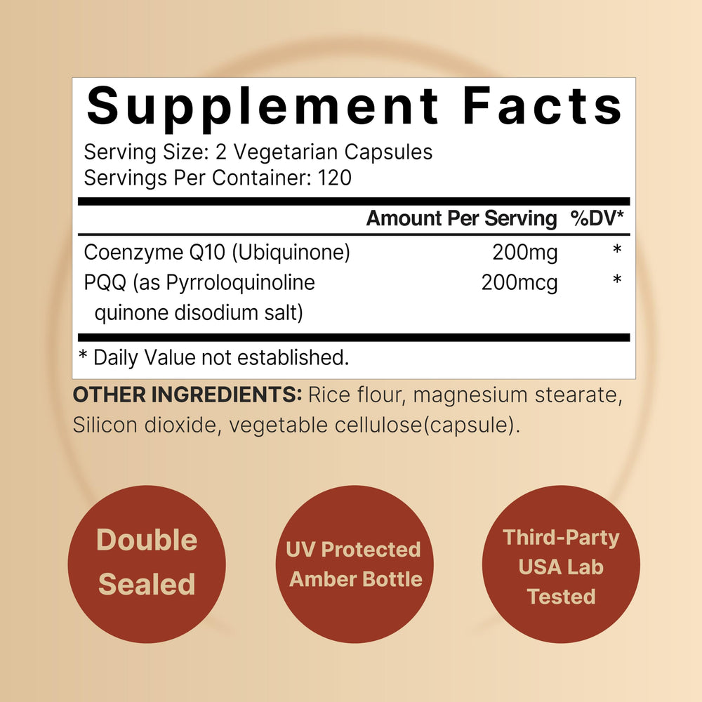 NatureBell CoQ10 with PQQ capsules in hand for energy and heart health.