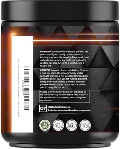 NatureBell creatine micronized powder scoop for convenient serving