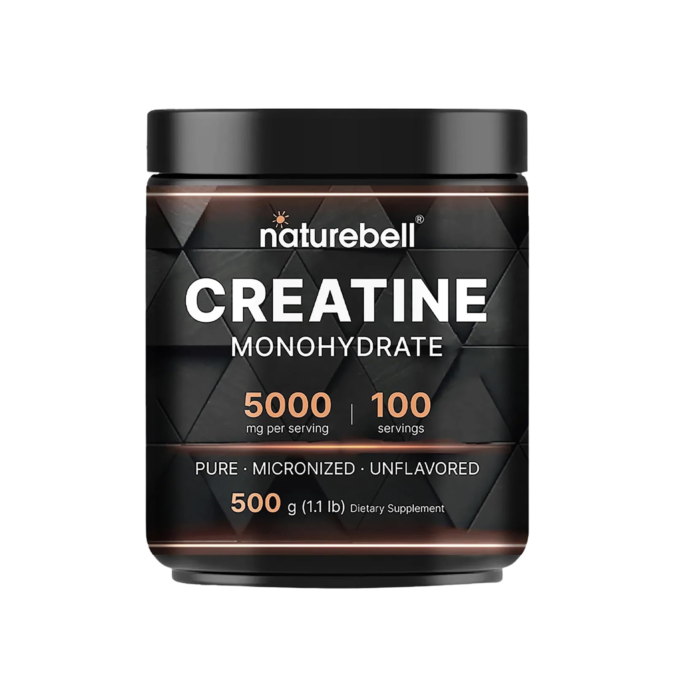 NatureBell creatine powder bottle for easy gym supplementation