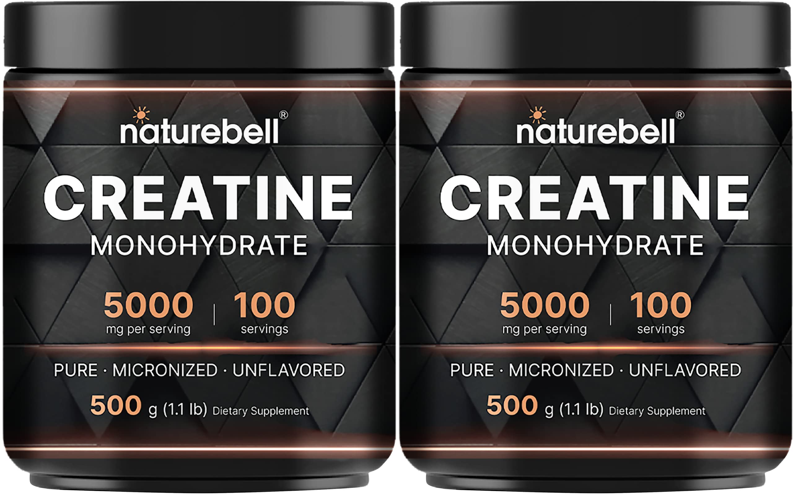 NatureBell creatine powder 500g jar supports training endurance and recovery.