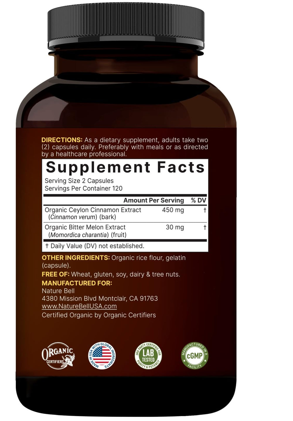 NatureBell capsules in hand, simple daily capsule routine.