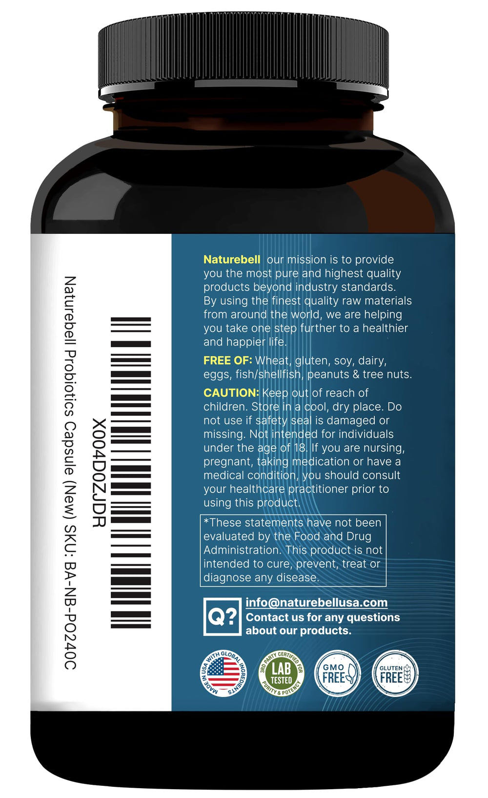 NatureBell daily-use packaging with men and women icons for versatility