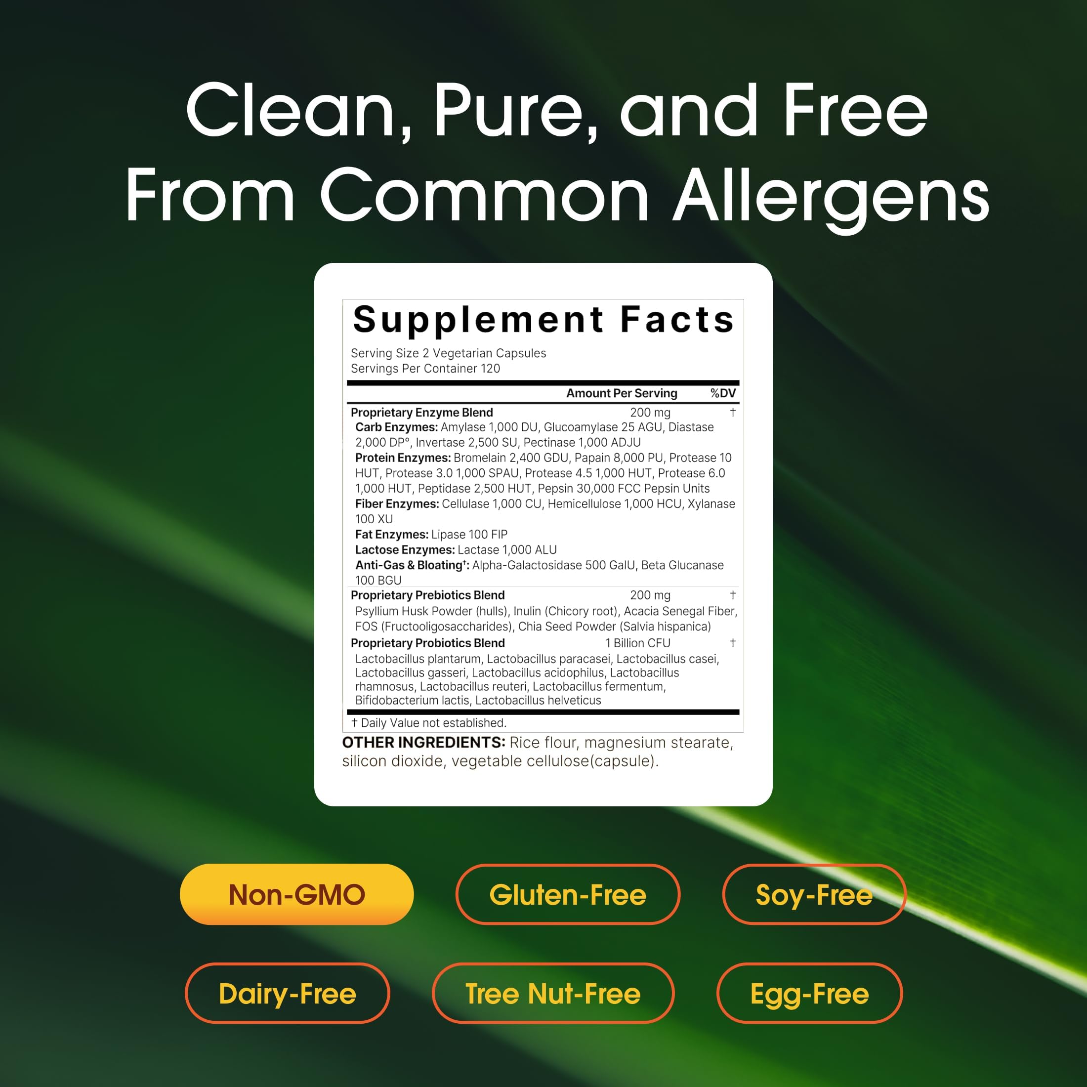 NatureBell Digestive Enzymes capsules ready to take with meals