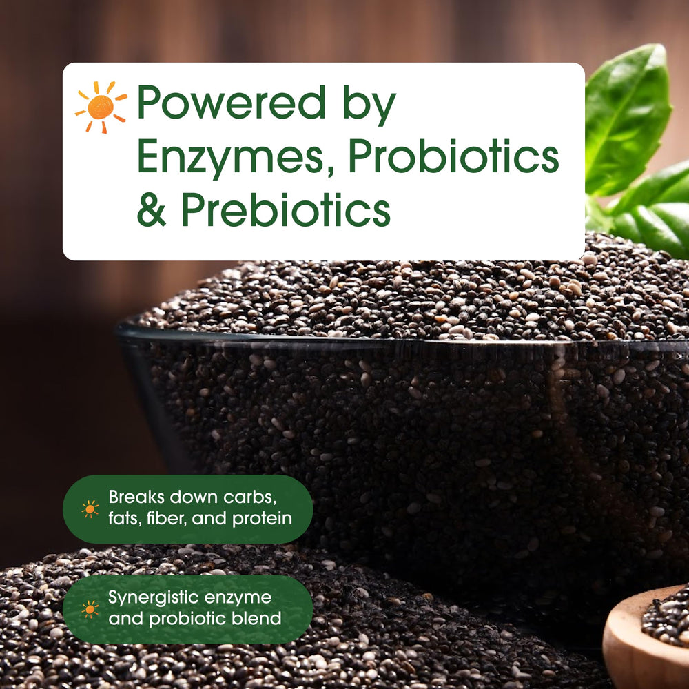 NatureBell Digestive Enzymes prebiotics list includes psyllium and inulin