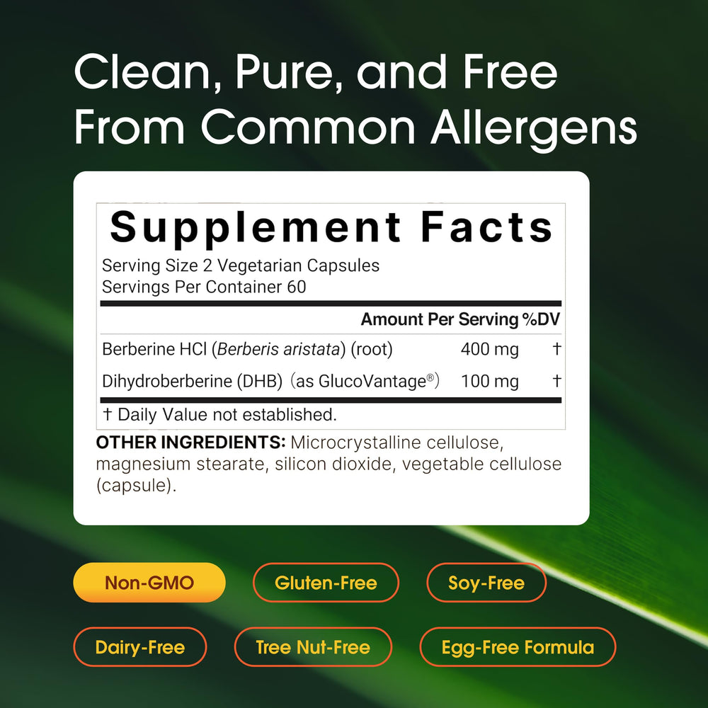 NatureBell Dihydroberberine bottle being poured suggests simple supplementation on the go.