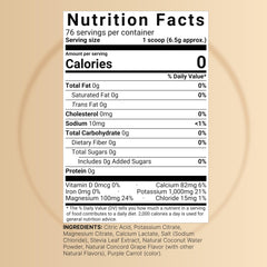 NatureBell Electrolytes powder scoop with concord grape flavor for on-the-go hydration.