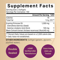 Close-up of NatureBell Evening Primrose Oil mini-softgels for daily use.