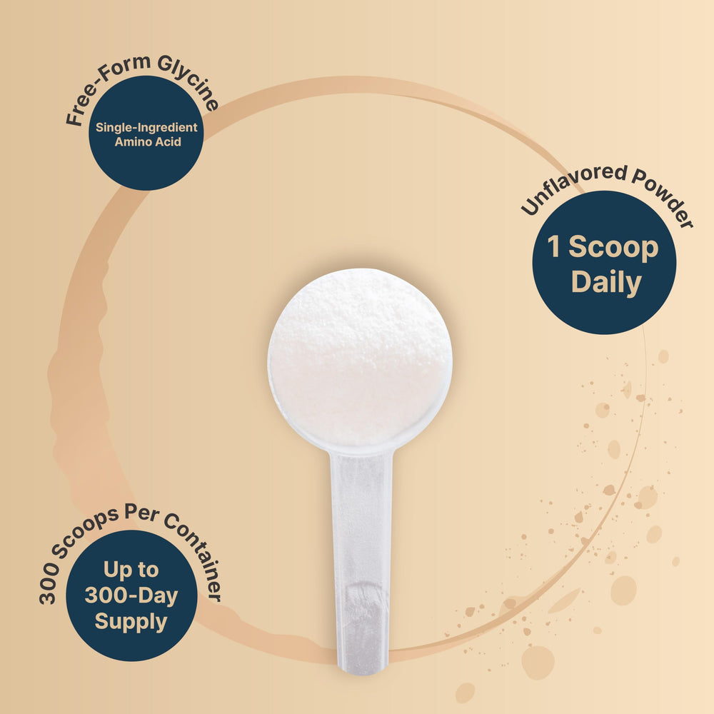 NatureBell glycine powder blends into juice for a neutral addition.