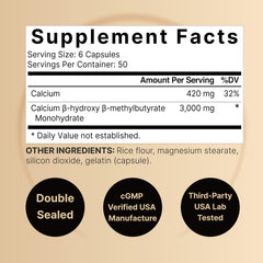 NatureBell HMB 3,000mg capsules close-up emphasizes high-potency recovery support.