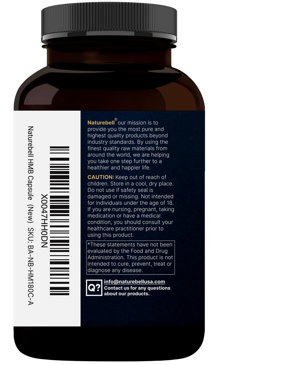 NatureBell HMB 3,000mg daily-use bottle image suggests consistent intake.