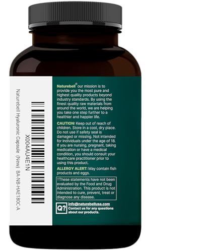 NatureBell Hyaluronic Acid 2 Pack capsules close up showing the white capsules