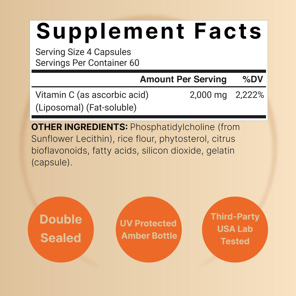 Close-up of NatureBell vitamin C capsules designed for superior absorption.
