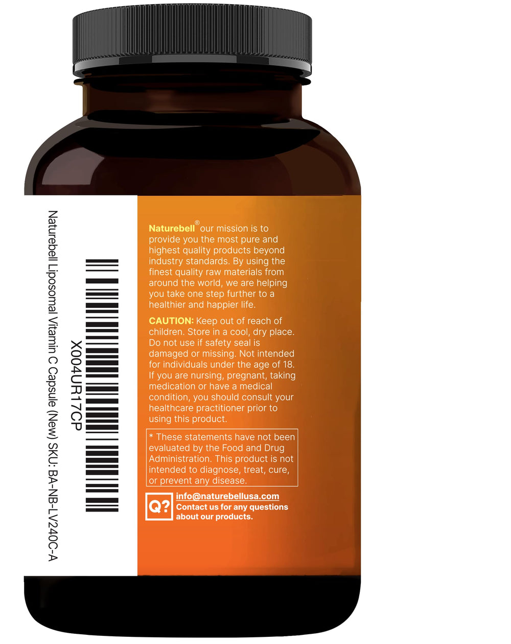 NatureBell liposomal vitamin C bottle fits into your everyday wellness routine.