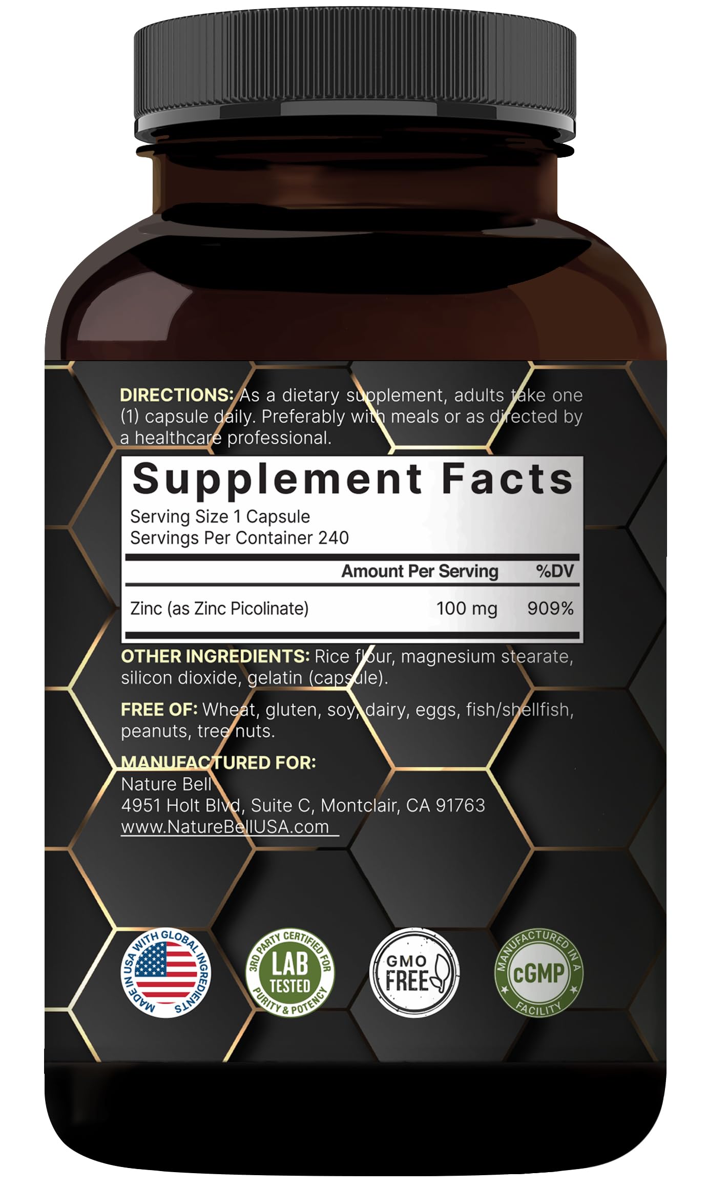 NatureBell made-in-california facility product ensuring quality manufacturing standards