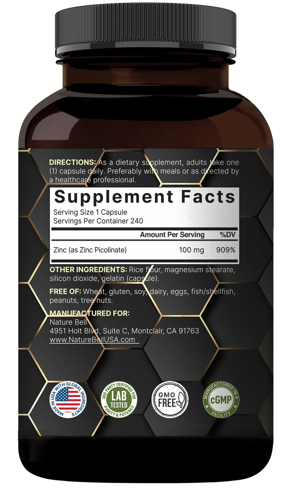 NatureBell made-in-california facility product ensuring quality manufacturing standards