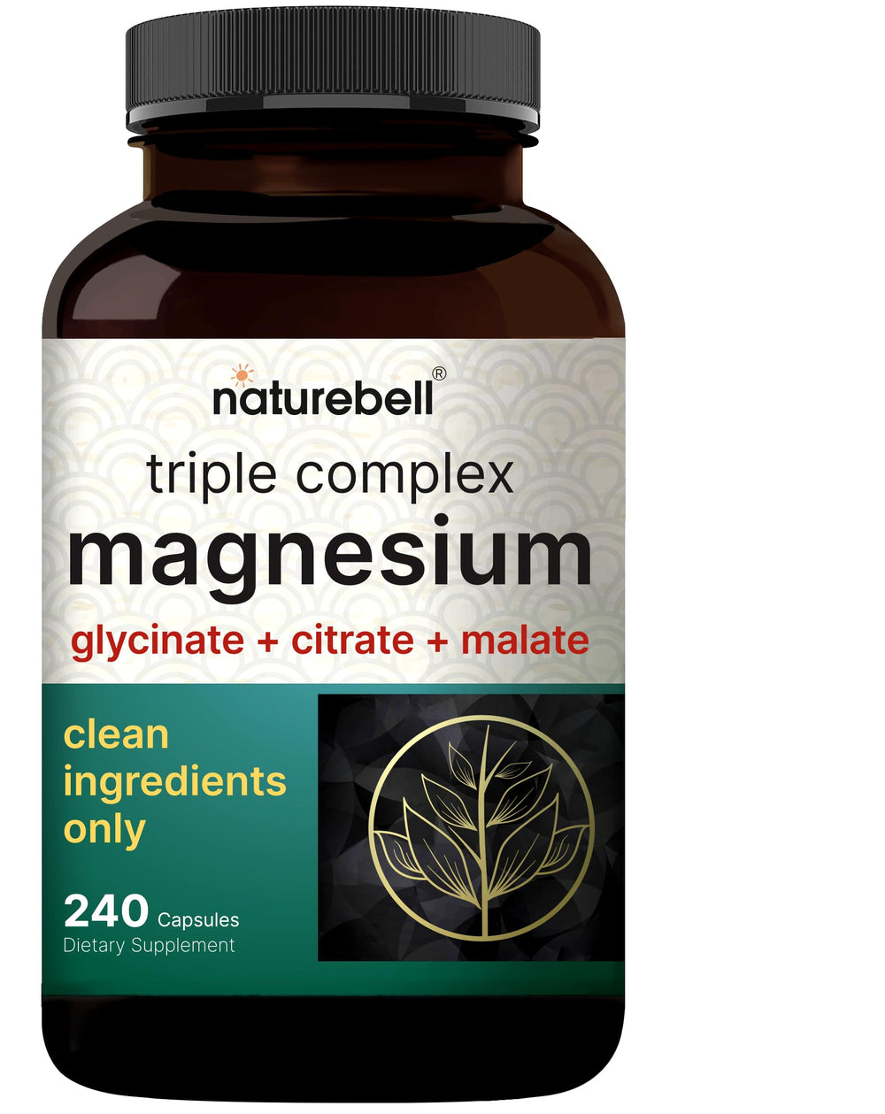 NatureBell Magnesium Complex bottle front for daily wellness support.