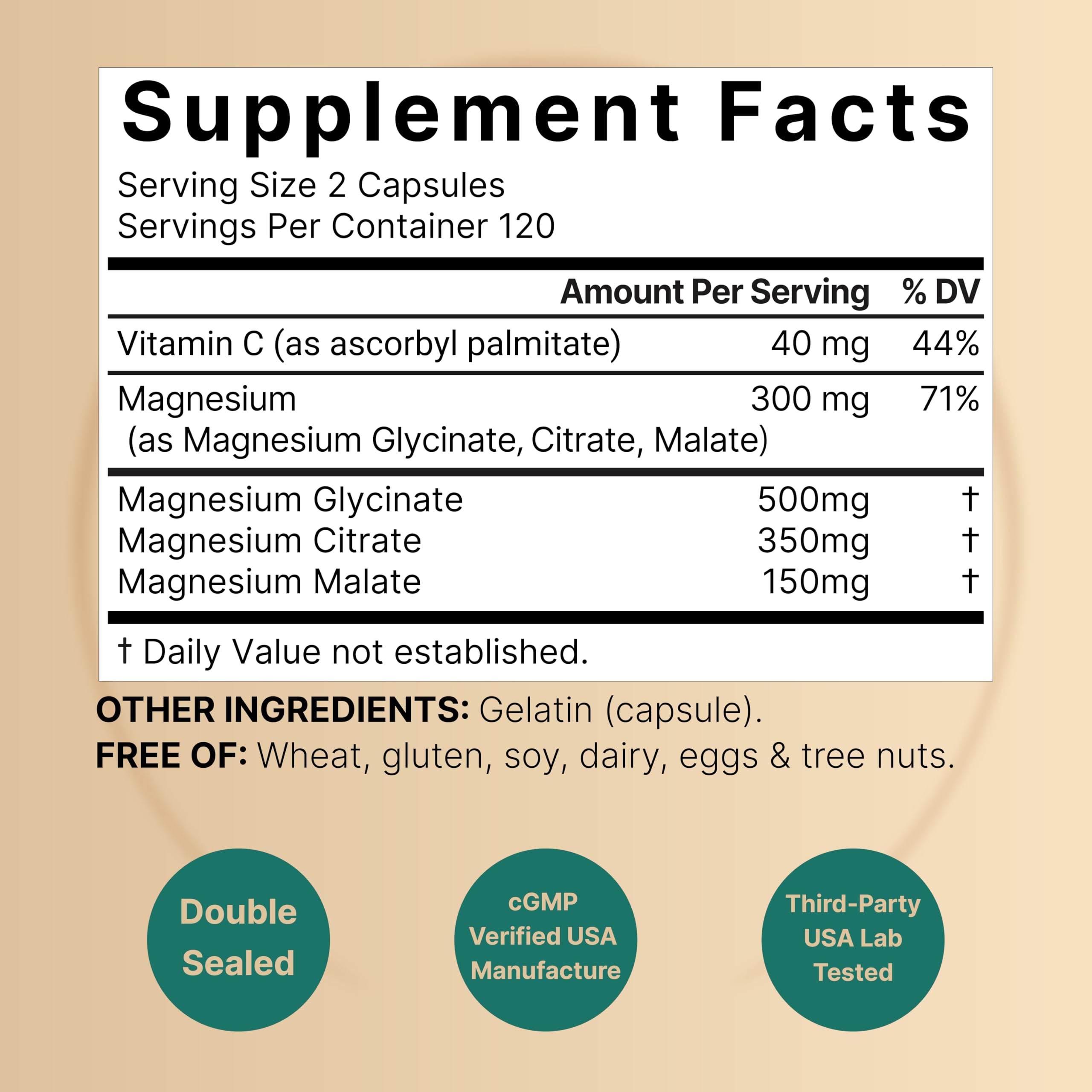 NatureBell Magnesium Complex capsules closeup for easy daily use.