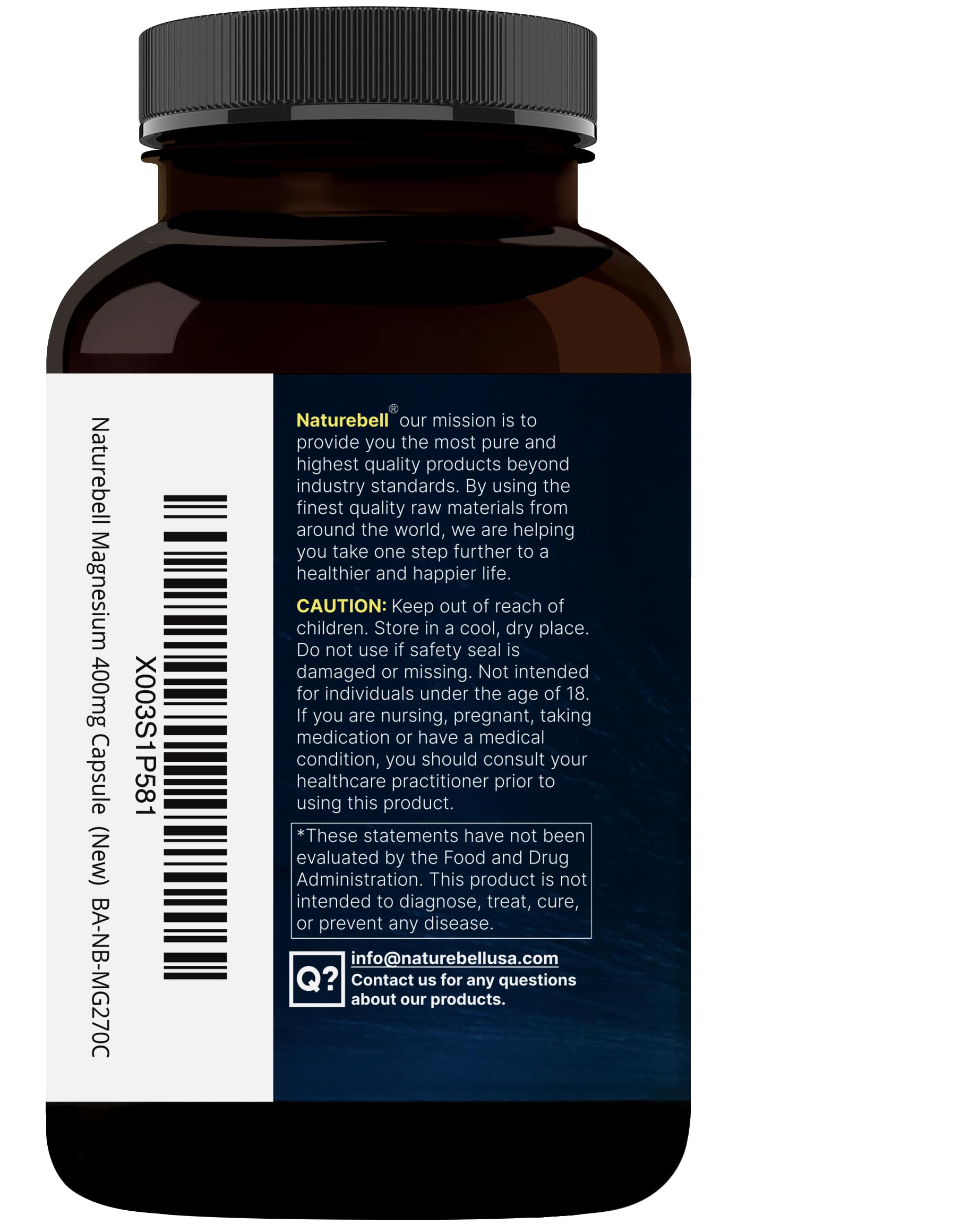 NatureBell magnesium bottle shown in a calming daily-use routine.