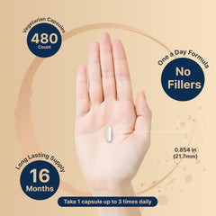 NatureBell magnesium glycinate label detail highlights chelated magnesium and fat-soluble vitamin C formulation.