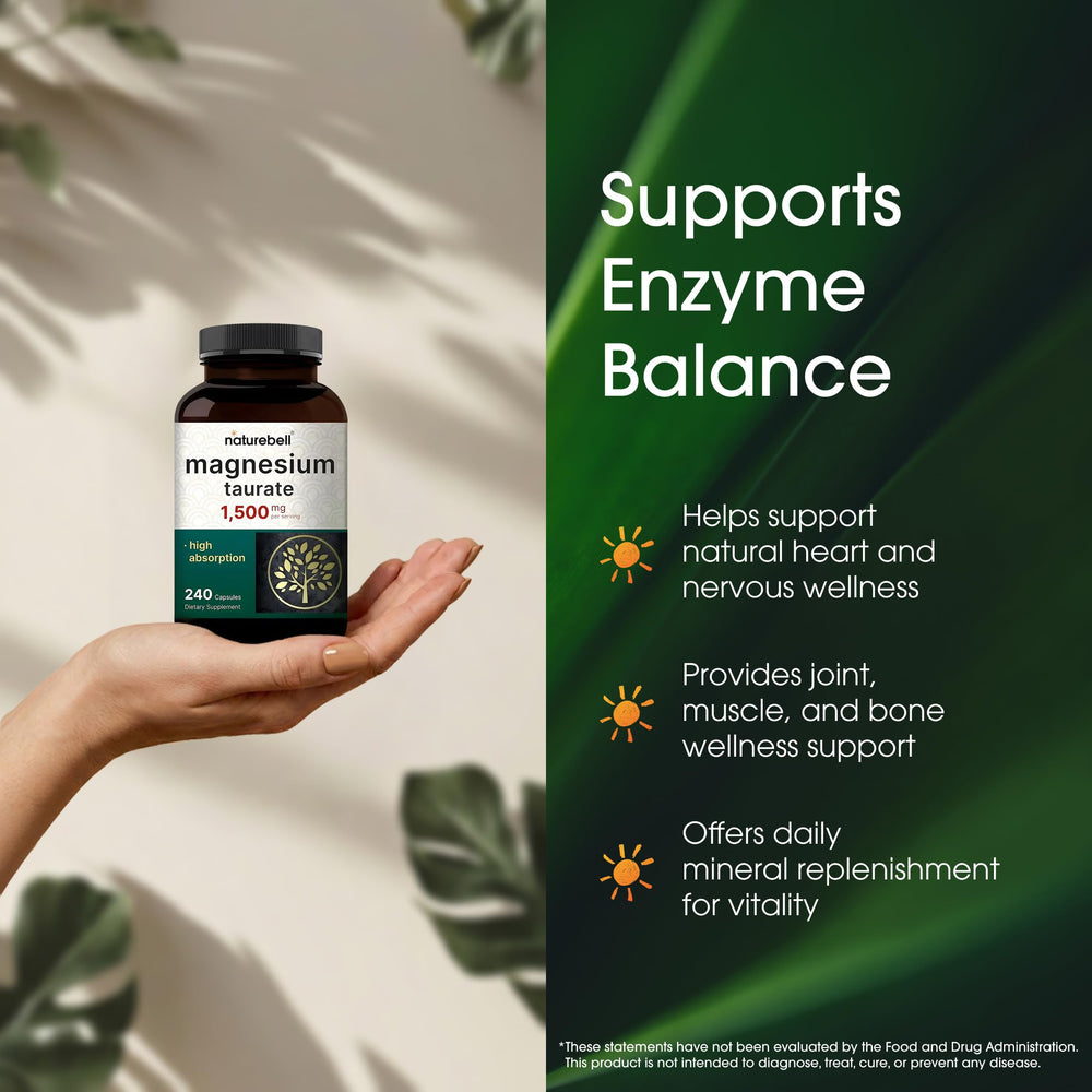 NatureBell Taurate ingredient highlight showing taurine chelate for uptake