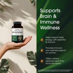 NatureBell Methylated B Complex packaging confirms non-GMO and gluten-free formulation.