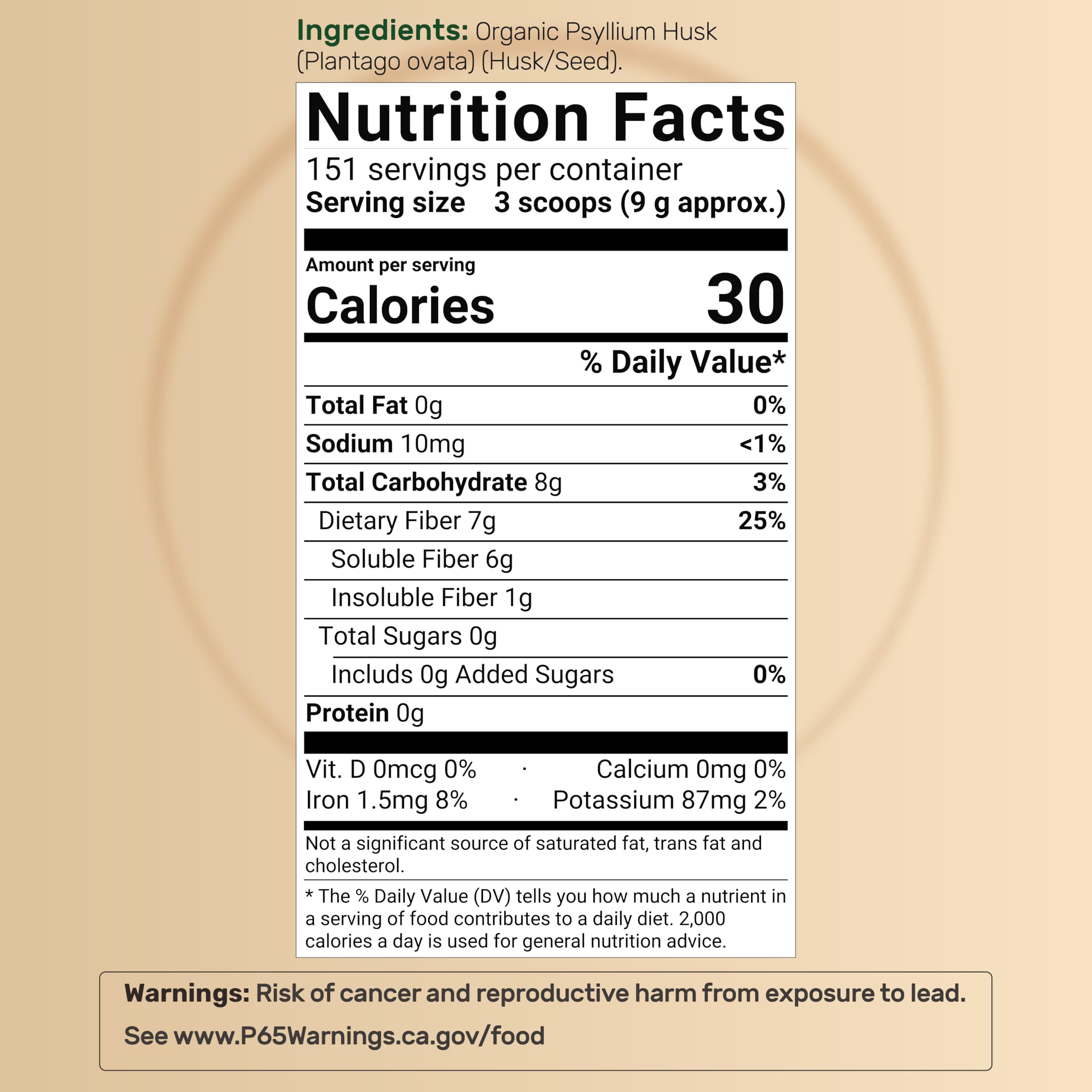 NatureBell psyllium husk powder with serving scoop for easy daily fiber intake.