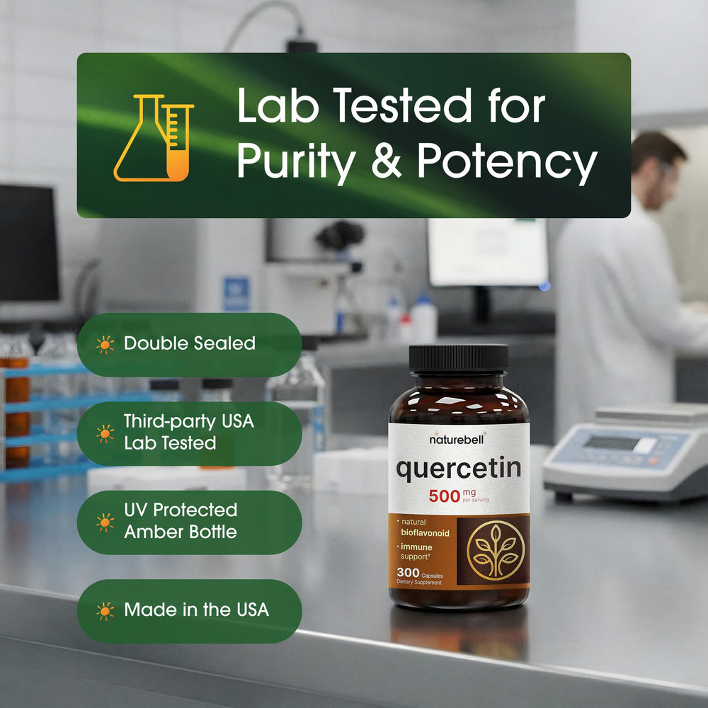 NatureBell Quercetin from Sophora japonica source illustrating bioavailable quercetin.