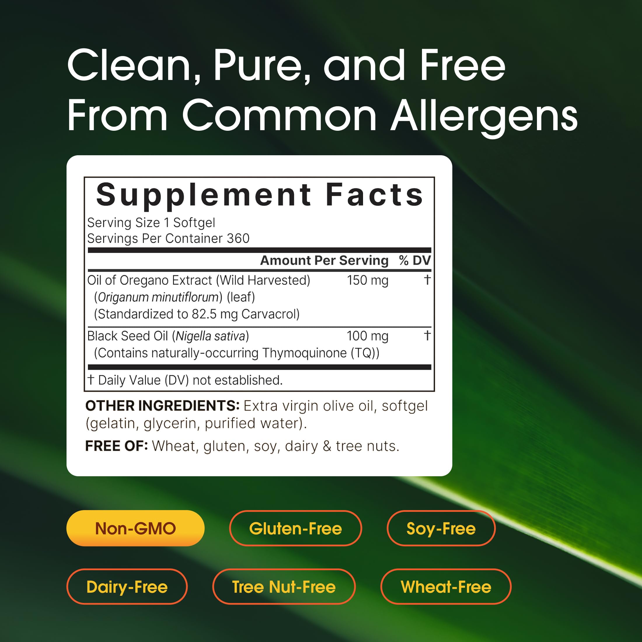 Closeup of NatureBell softgels showing golden oil.