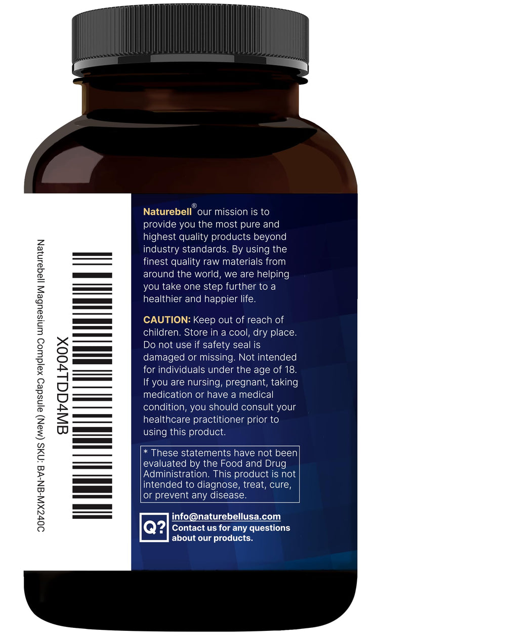NatureBell third-party testing badge indicating safety and potency.