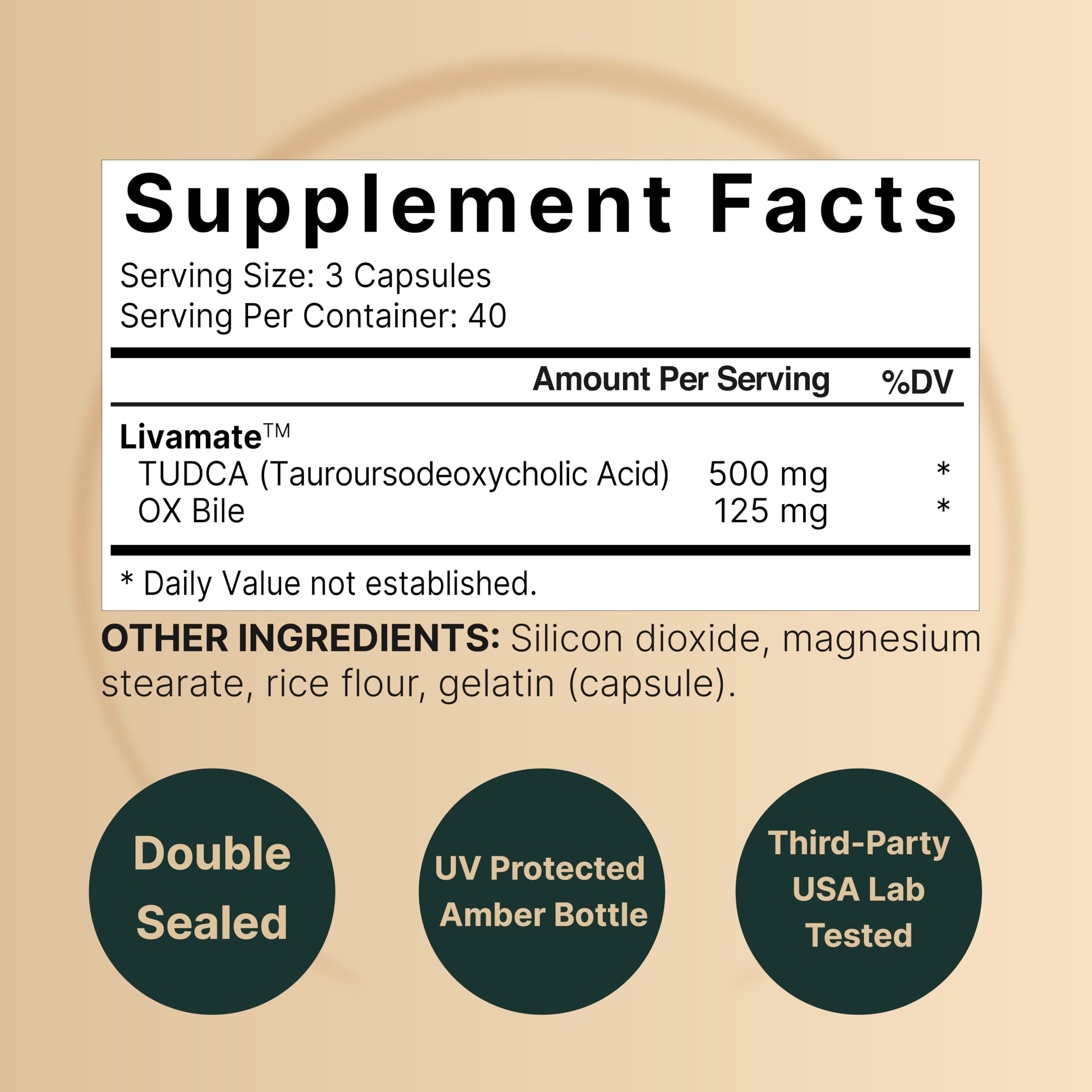 NatureBell TUDCA capsules close-up highlighting high absorption