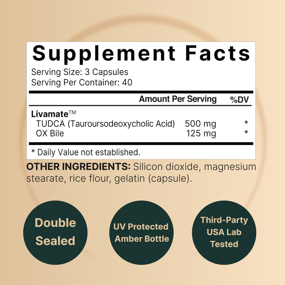 NatureBell TUDCA capsules close-up highlighting high absorption