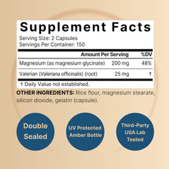 NatureBell Valerian root serving close-up signaling rest support.