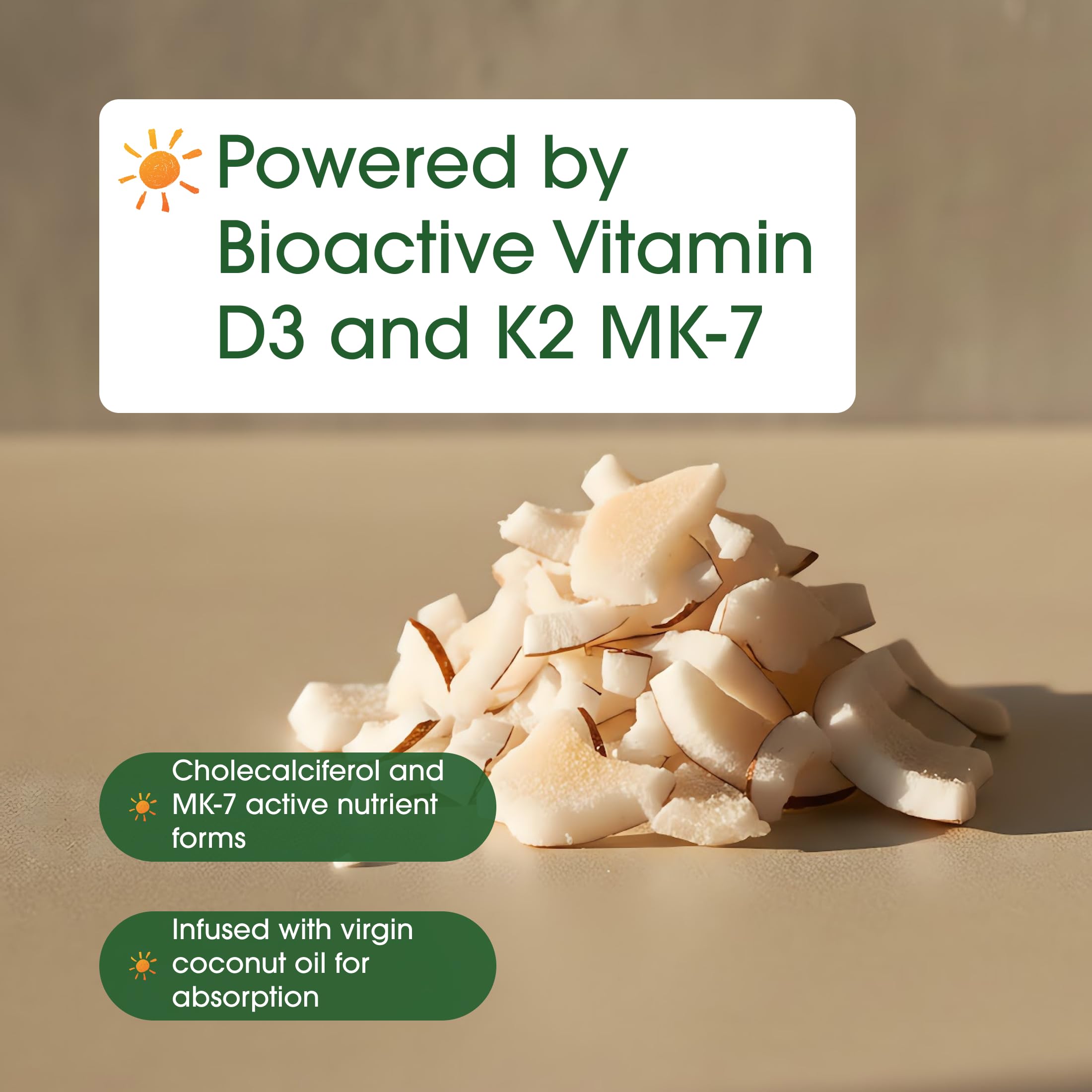 NatureBell D3 K2 bottle displayed on kitchen counter for daily routine