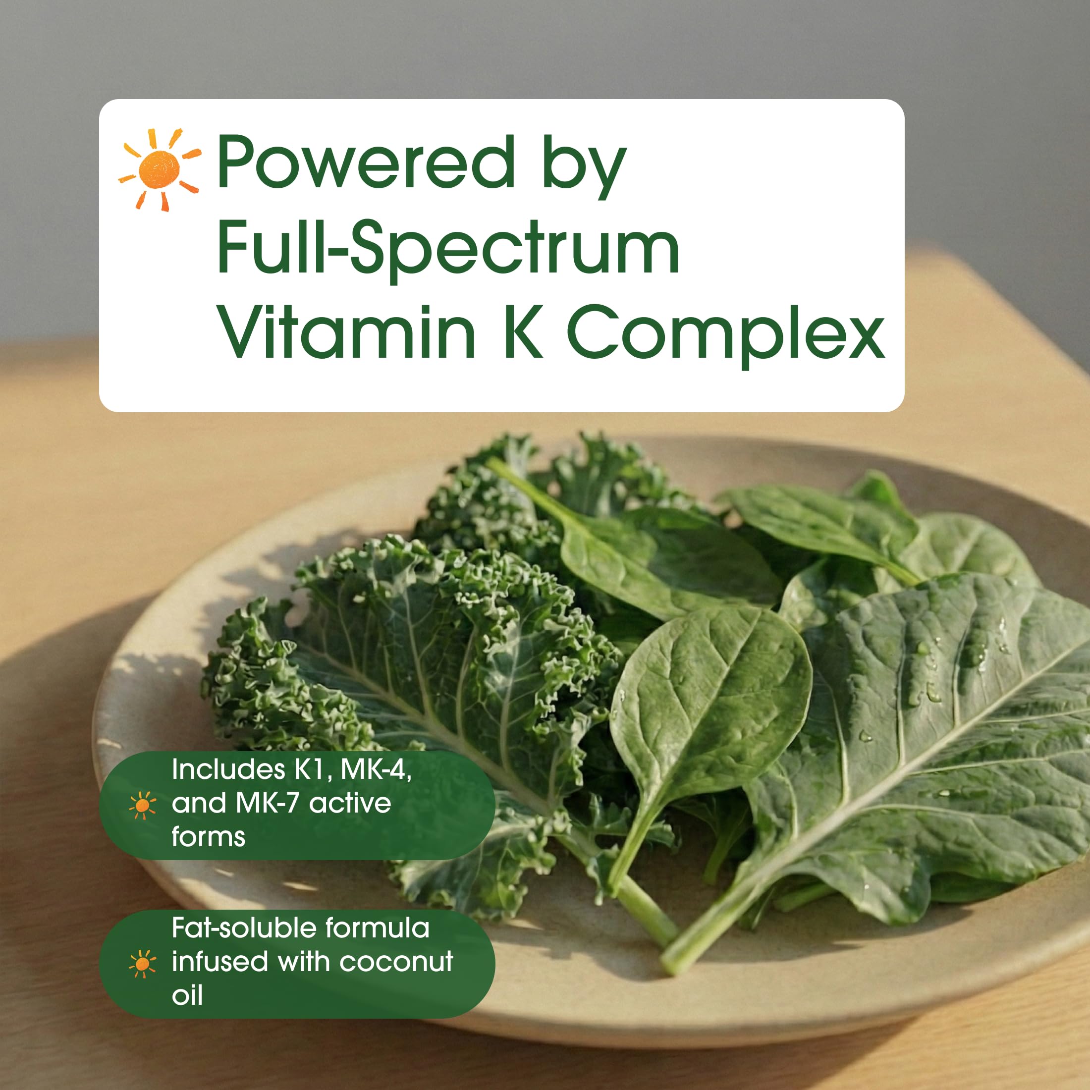 NatureBell Vitamin K Complex lifestyle scene suggests daily wellness routine