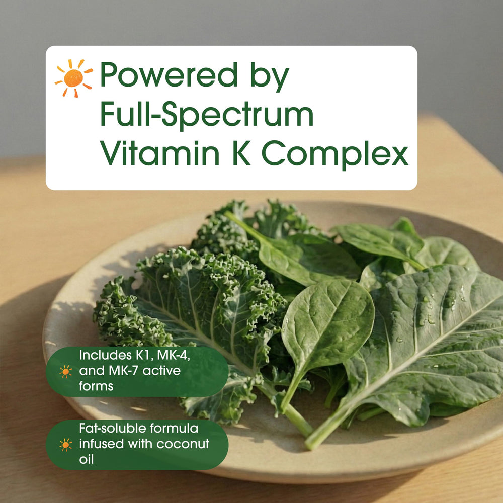 NatureBell Vitamin K Complex lifestyle scene suggests daily wellness routine