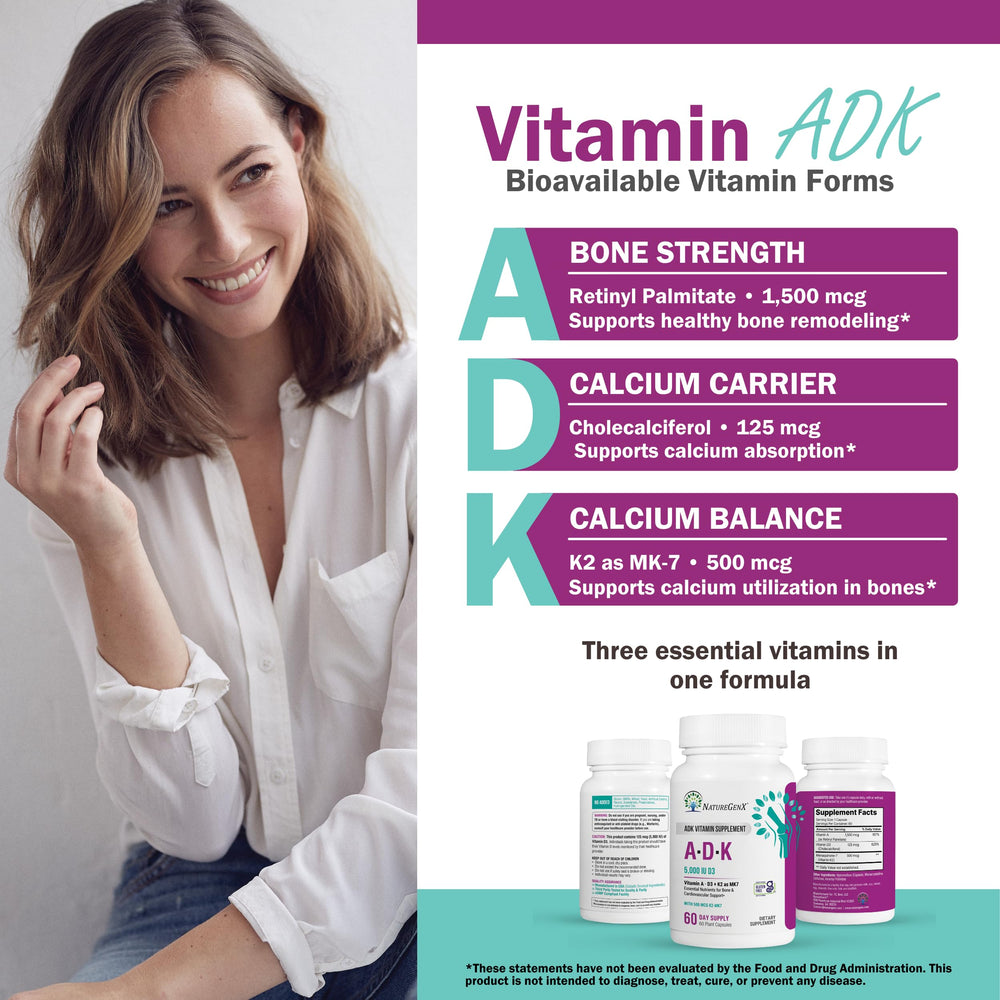 NatureGenX ADK capsules close-up for easy daily intake.