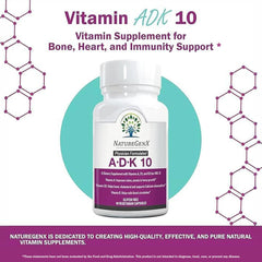 Close-up of ADK10 capsules showing a tiny, plant-based, easy-to-swallow form.