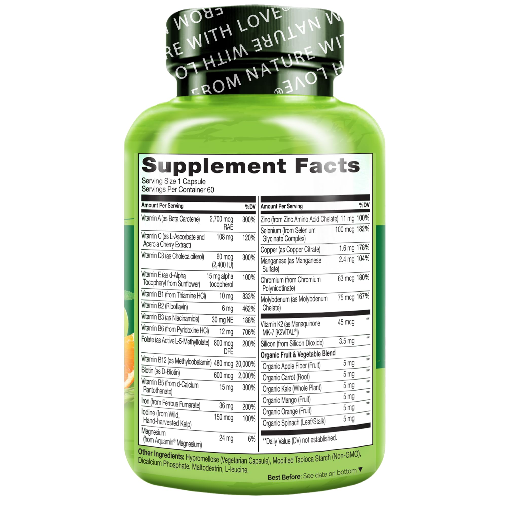 Naturelo Bariatric Multivitamin bottle on desk suggesting simple daily regimen