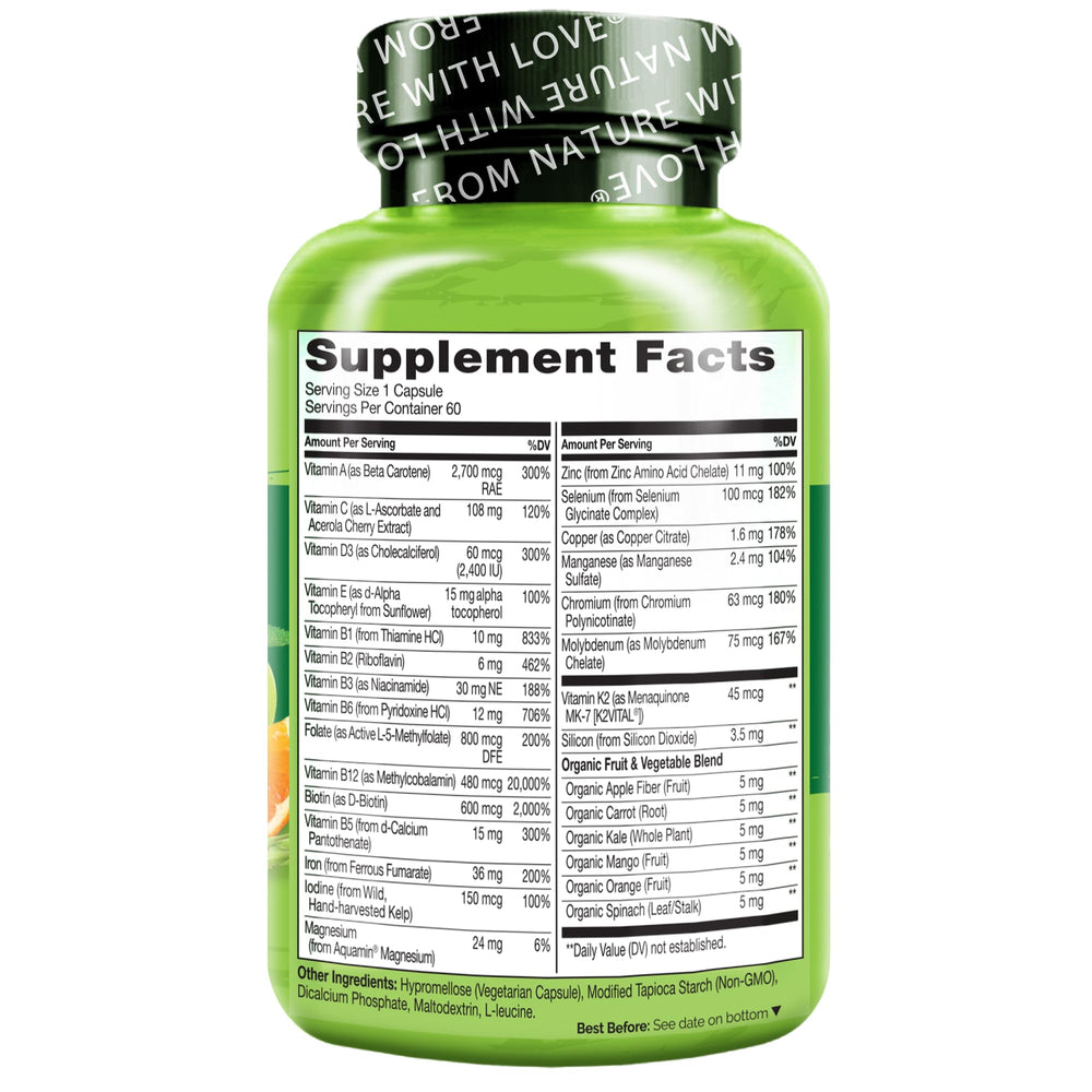 Naturelo Bariatric Multivitamin bottle on desk suggesting simple daily regimen