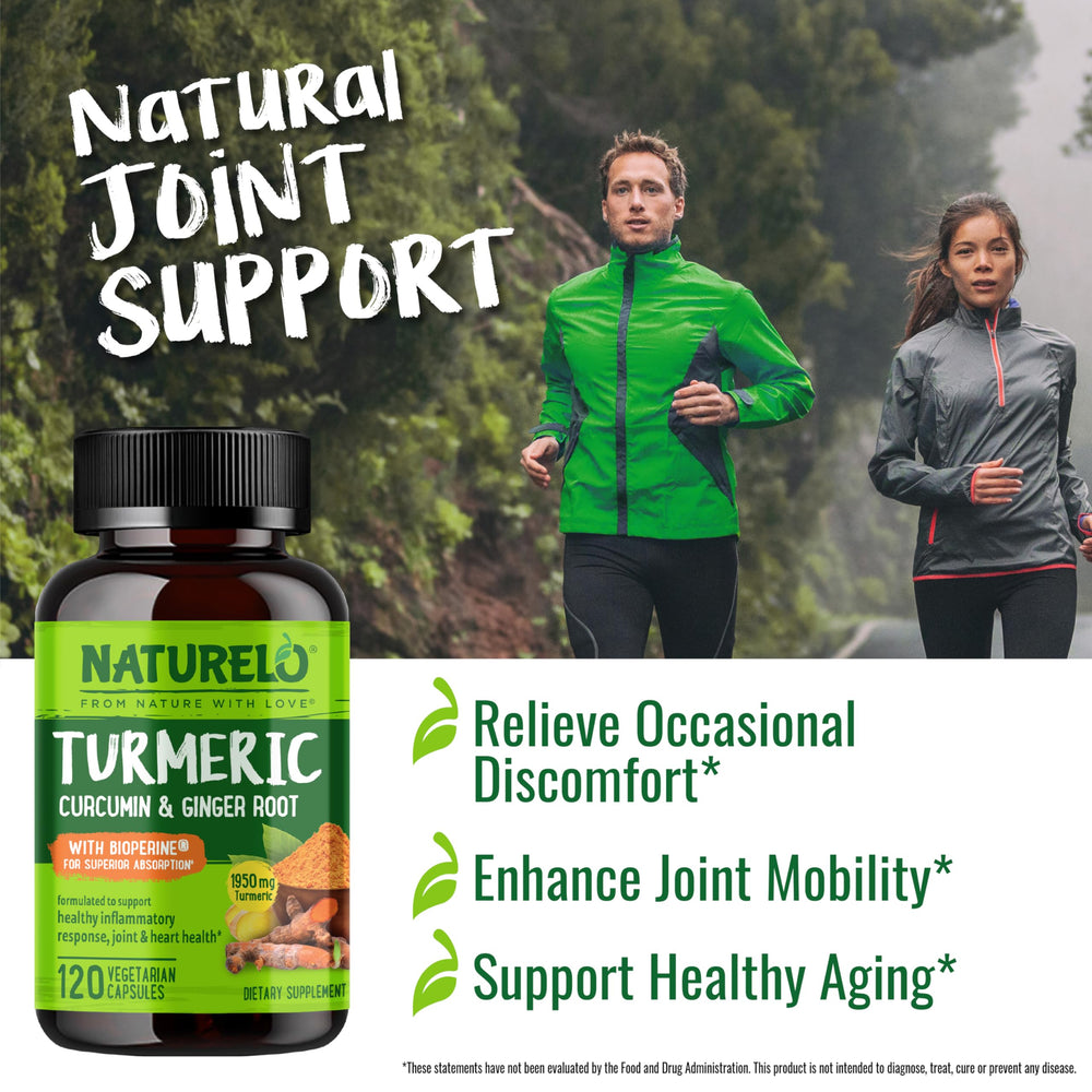 Naturelo boswellia serrata and bromelain capsules display for joint tissue support