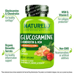 Naturelo capsules ready to swallow for daily joint support and mobility
