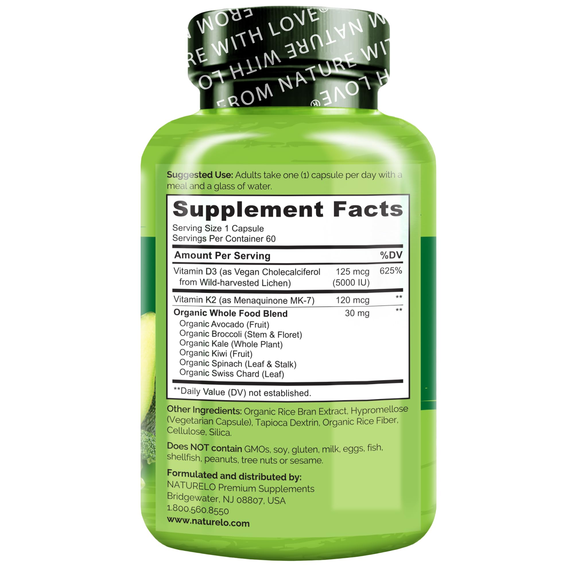 Naturelo D3 K2 dietary supplement shot showcases accessibility and convenience