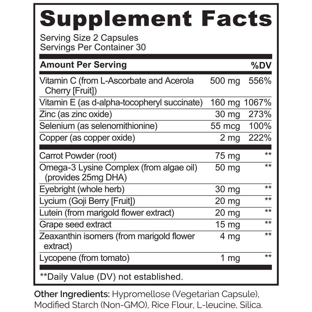 Naturelo label detail: vegan, non-GMO, gluten-free formula