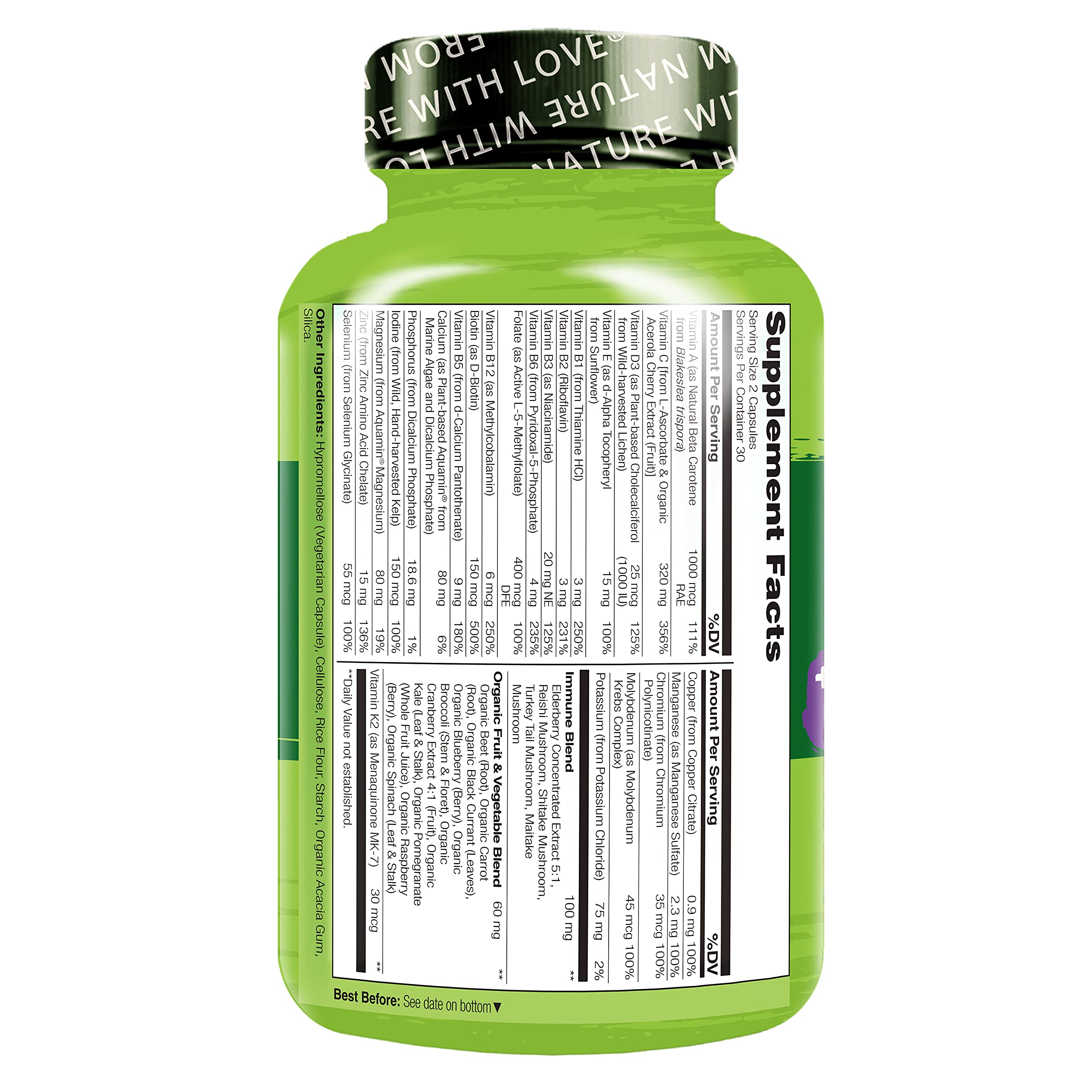 Naturelo lab-tested multivitamin for purity and potency assurance