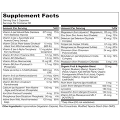 Naturelo Teen Multivitamins capsules close-up, small easy-to-take veggie pills.
