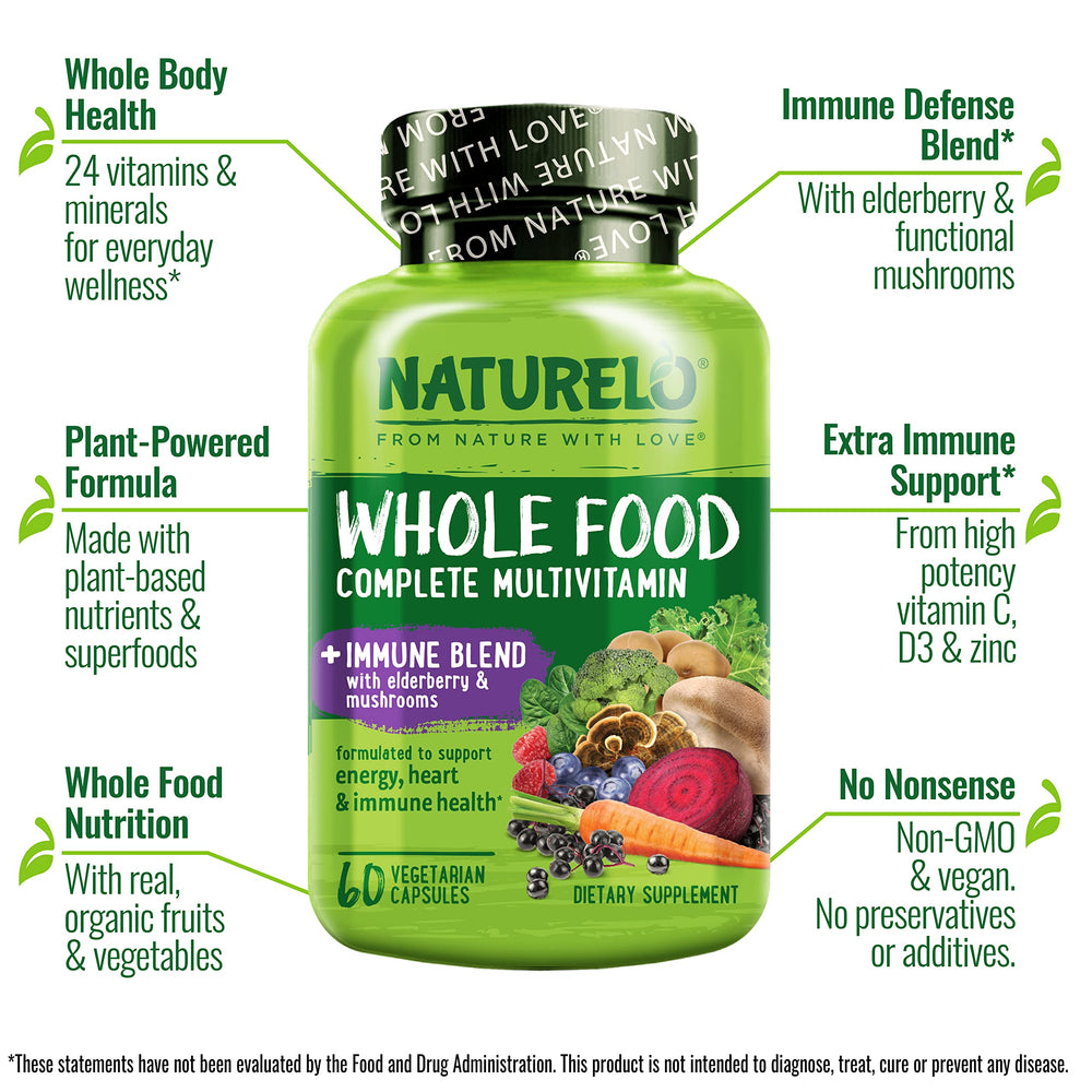 Naturelo vegan capsules close-up for convenient daily nutrition