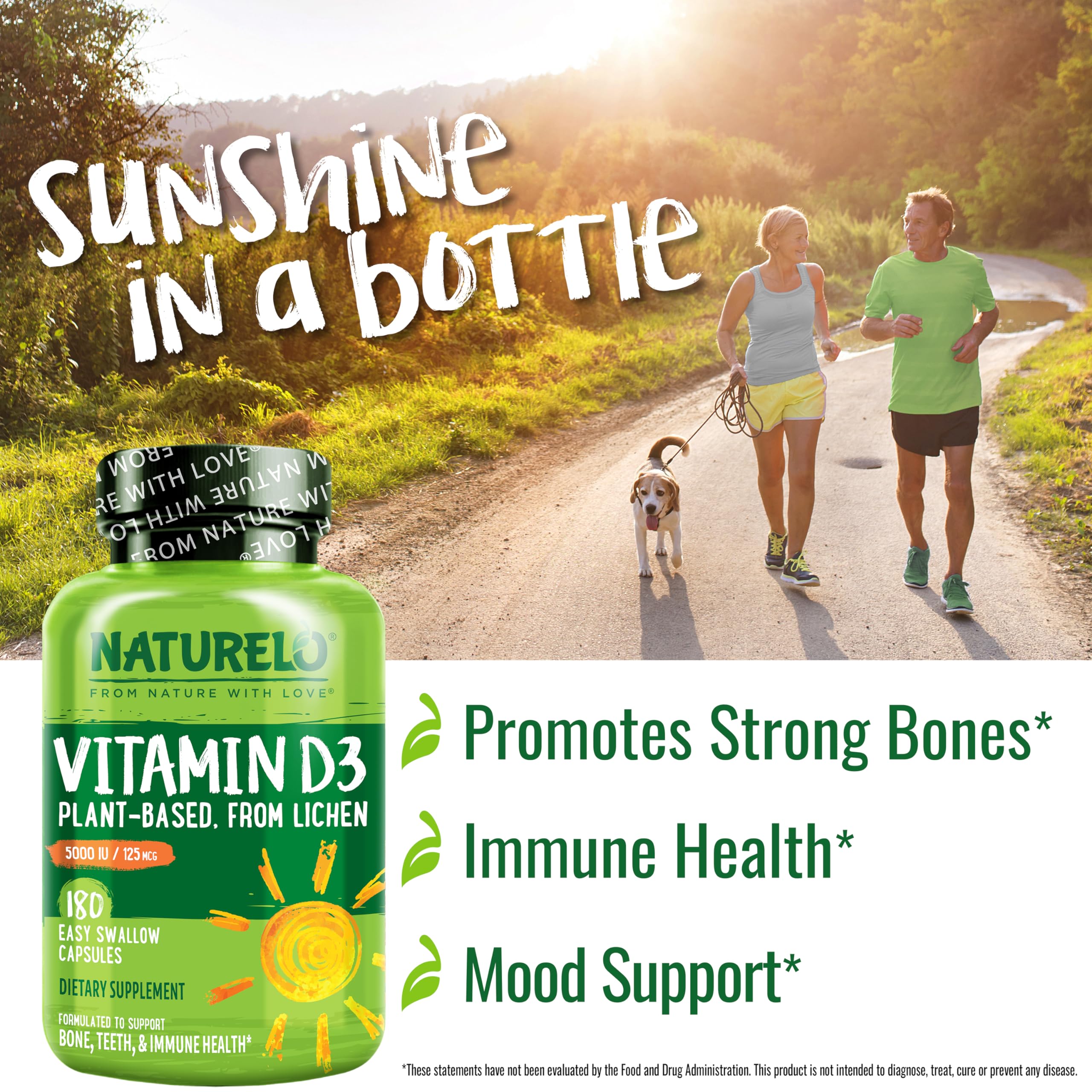 Pour shot suggests easy daily supplementation with Naturelo D3