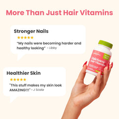 Scene of Naturenetics HairAnew 11-ingredient blend on packaging.